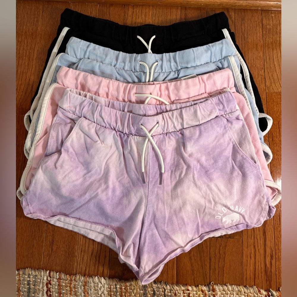 Old Navy Girls Sweat Shorts Lot of 4, Size XL 14-16
